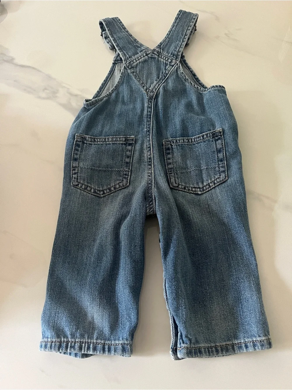 Baby Gap Denim Unisex Overalls Size 6-12M